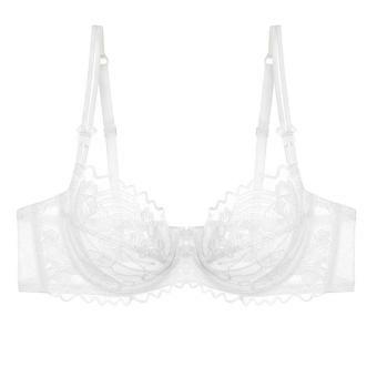 French underwear thin women's summer sexy bra pure desire wind sweet bra soft steel ring lace bra