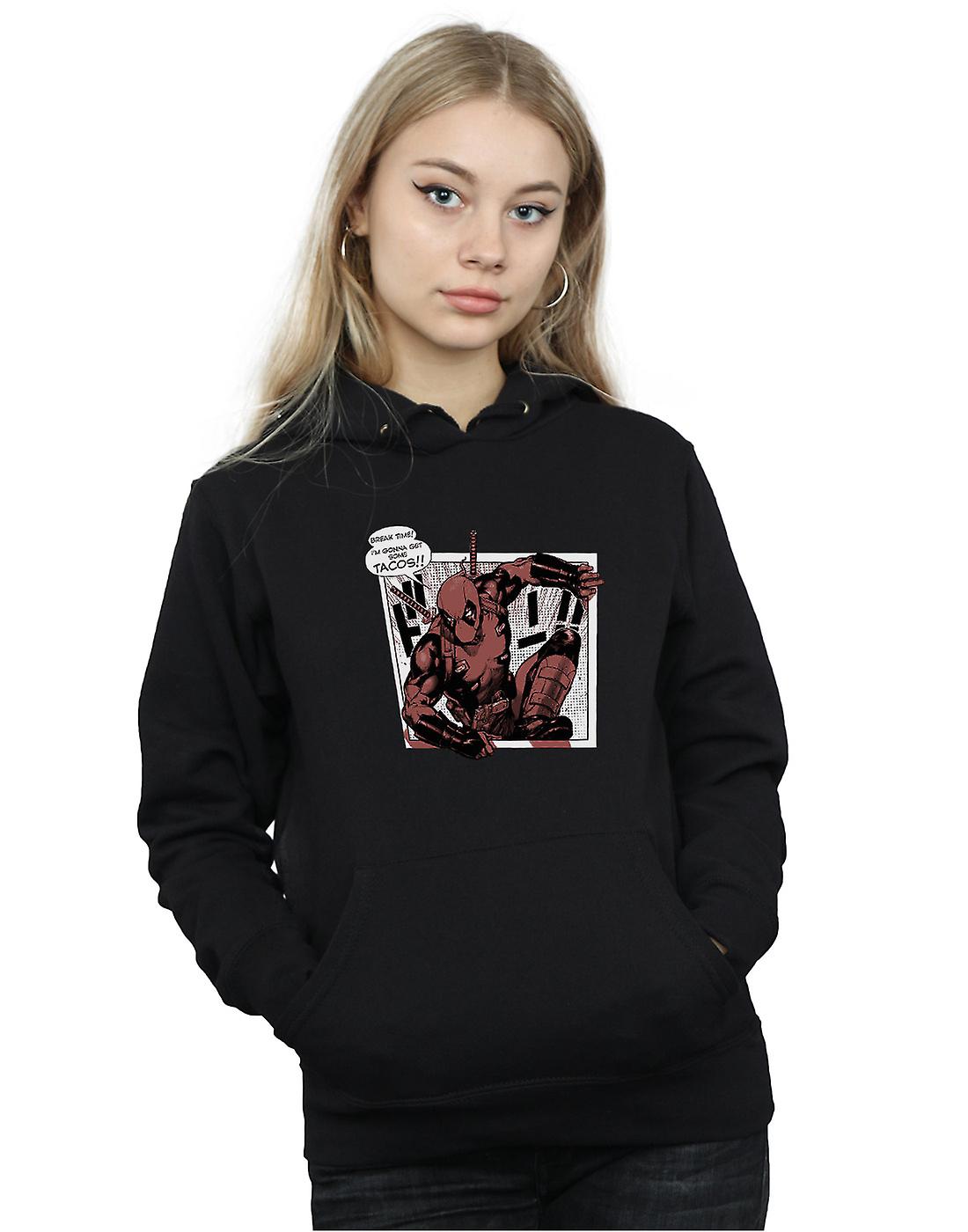 Marvel Women's Deadpool Breaktime Tacos Hoodie