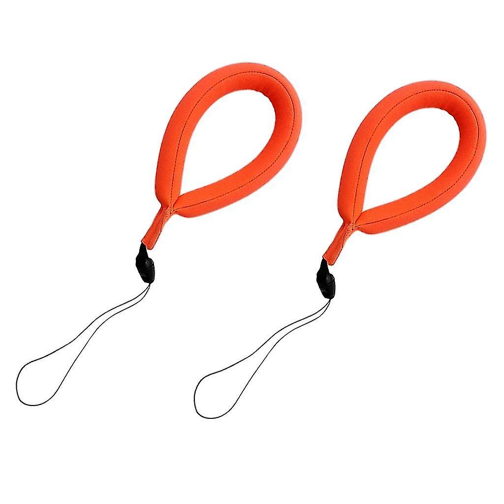 2x Waterproof Floating Wrist Watch Snorkeling And Surfing For Camera - Orange, As Described