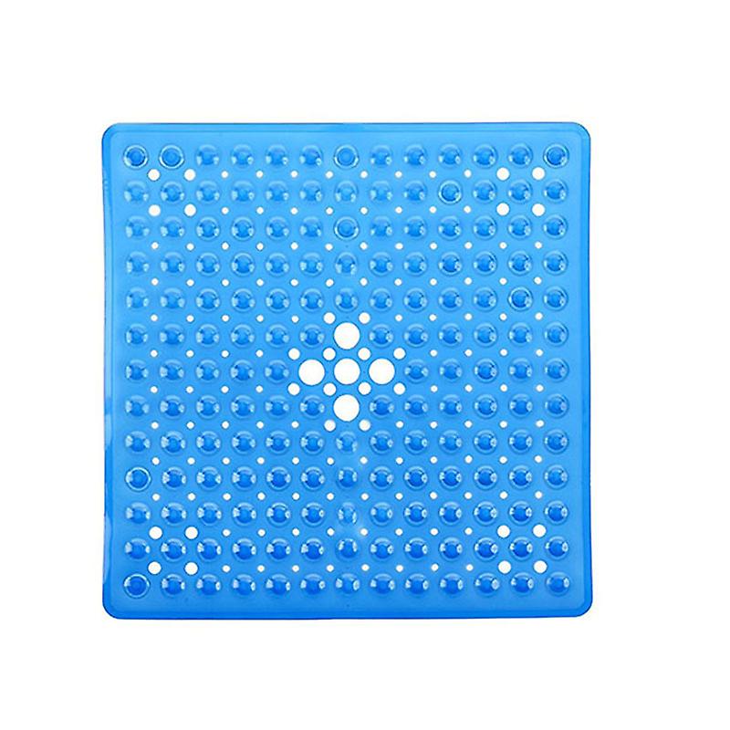 Non-Slip Square Bath Mat (Blue) 54x54cm
