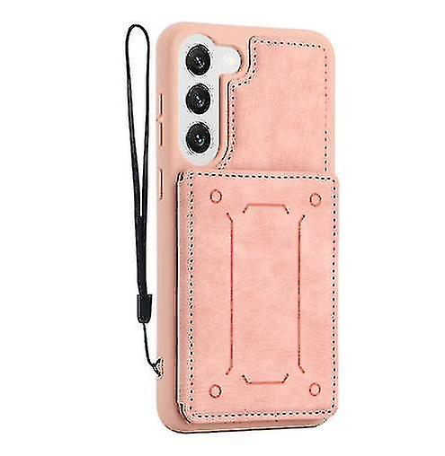 Magnetic Wallet Case Compatible Samsung Galaxy S23 Ultra/ S23+/ S23 With Card Holder Support Function