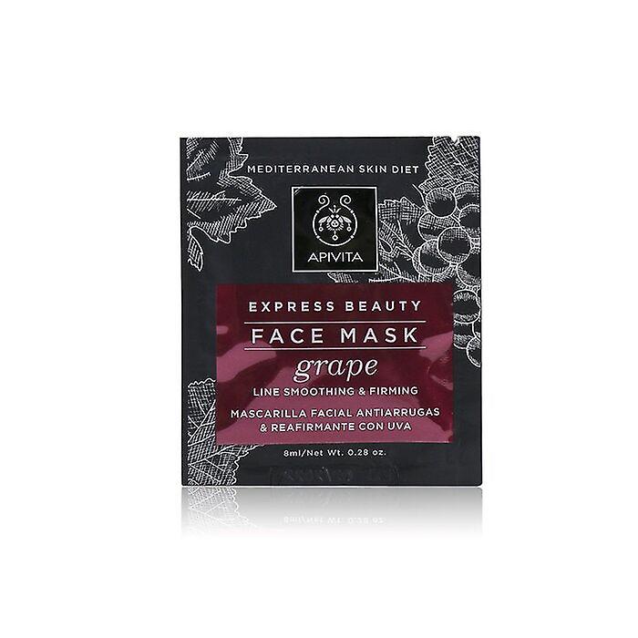 Apivita Express Beauty Face Mask With Grape (line Smoothing & Firming) 6x(2x8ml)
