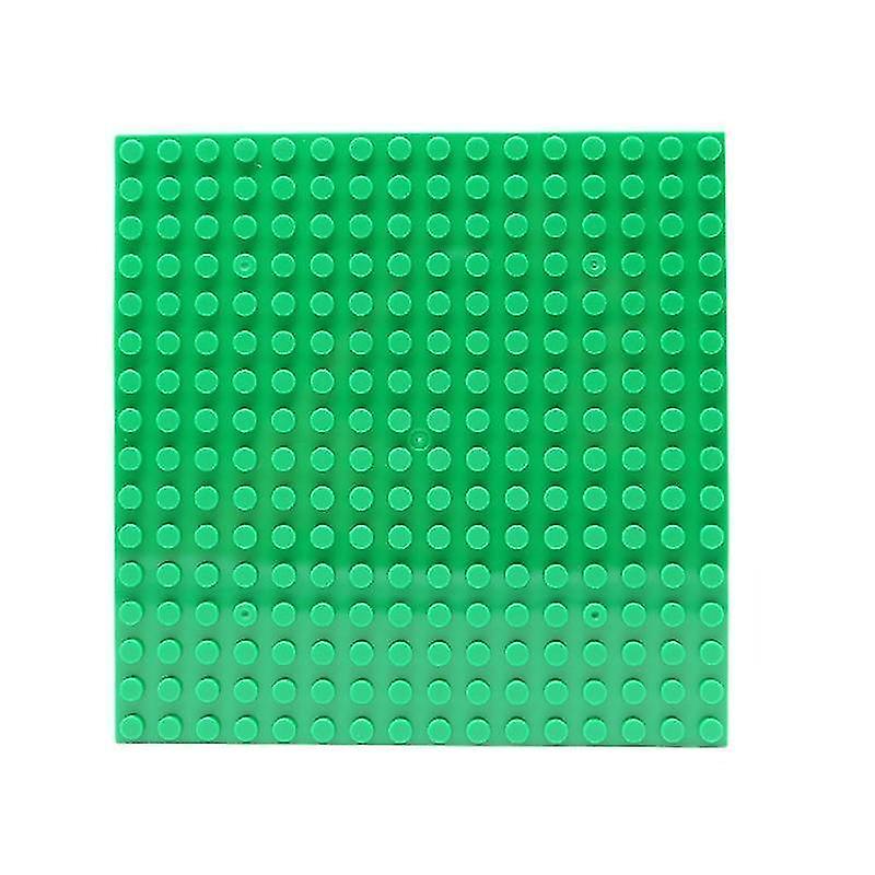 16X16 Green Plastic Assembly Blocks Base Plates Figures City Classic