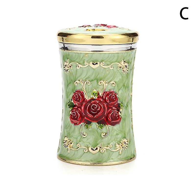 European Style Toothpick Holder Rotatable Lid Toothpick Dispenser Home Decor