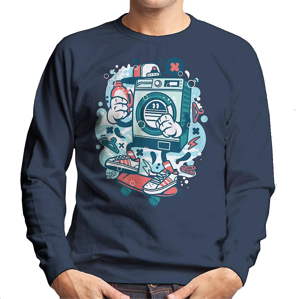 Wasmachine Skateboard mannen Sweatshirt