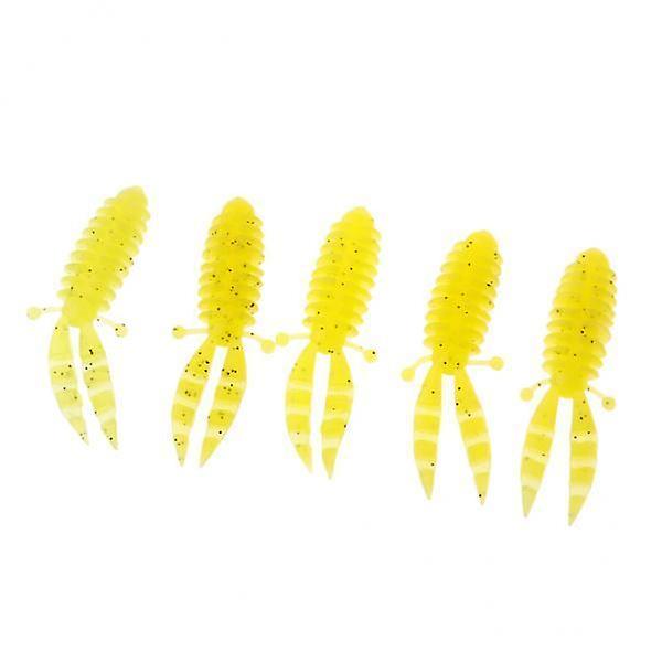 4x5 Stück Bionic Soft Bubble Shrimp Künstliche Angelköder Set Ingwer