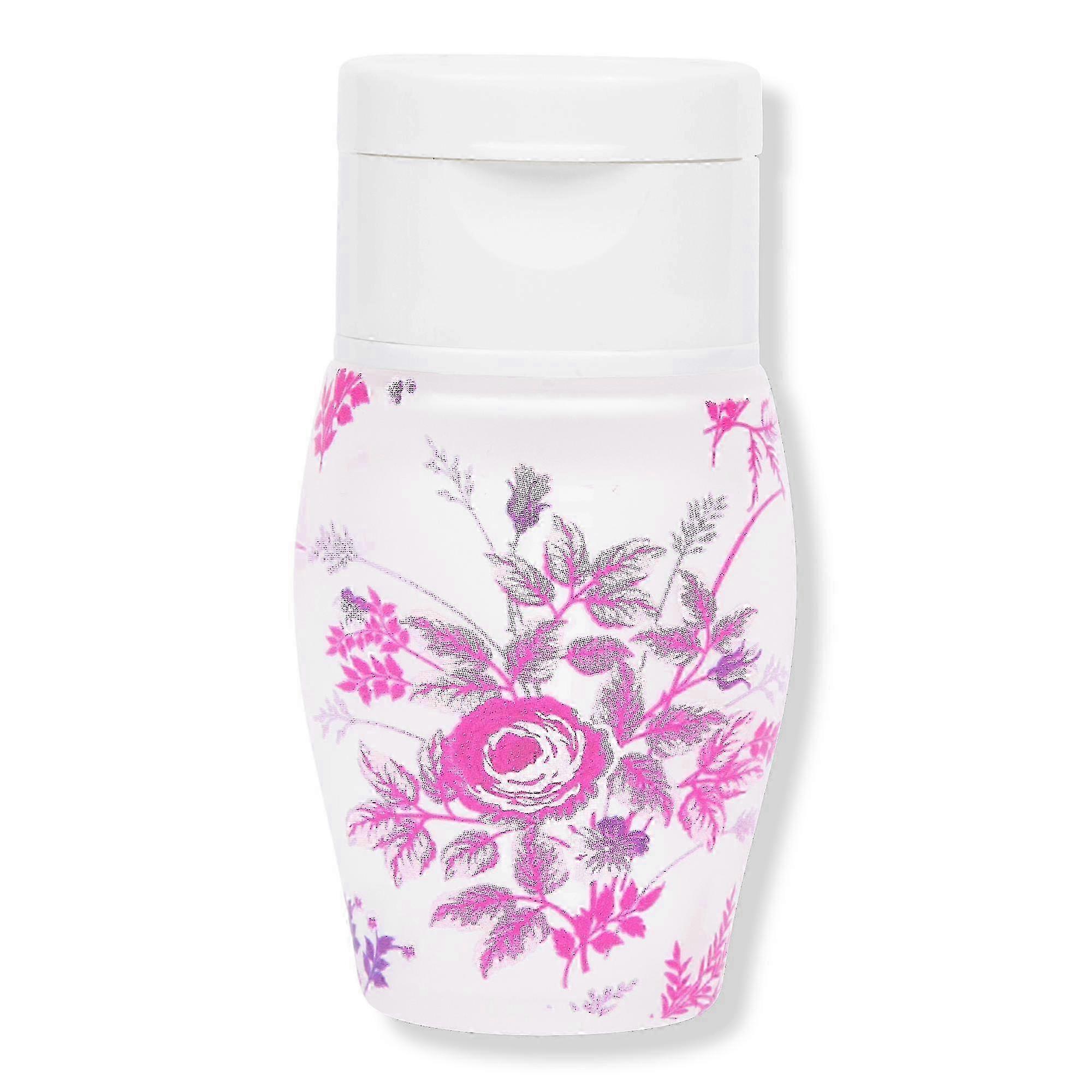 Miamica Pink Floral Silicone Travel Bottle, 1.5 Oz, 3