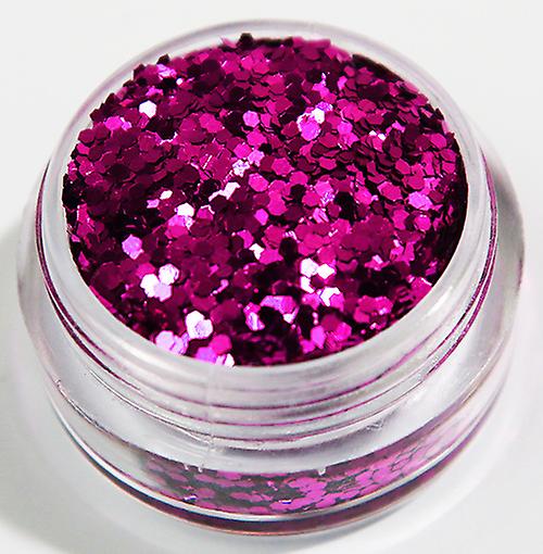 Brillo de uñas - Hexágono - Rosa - 8ml - Glitter