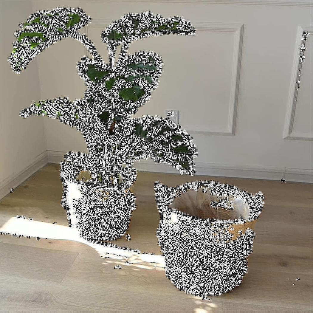 Halm bomull repkorg, vävd korg för hem accent