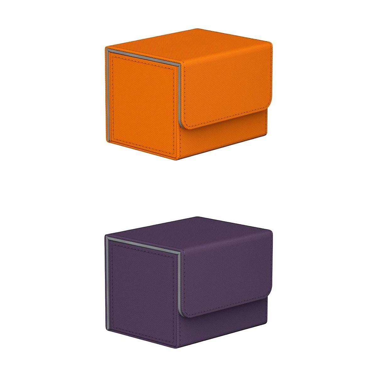 2x Premium Trading Card Deck Box Storage for MTG Card Hobbies Protector
