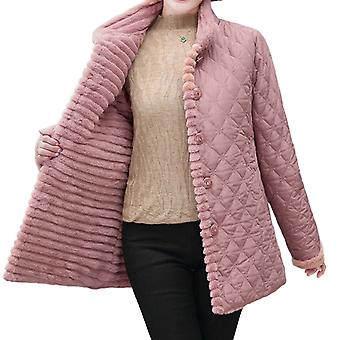 Women's Winter Lightweight Down Coat Large Size Outerwear Cotton-padded Coat For Home Date Party Shopping