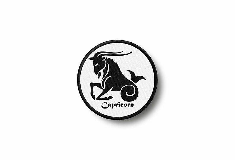 Patch Badge Ecusson Brode Prints Thermocollant Sign Zodiac Capricorn