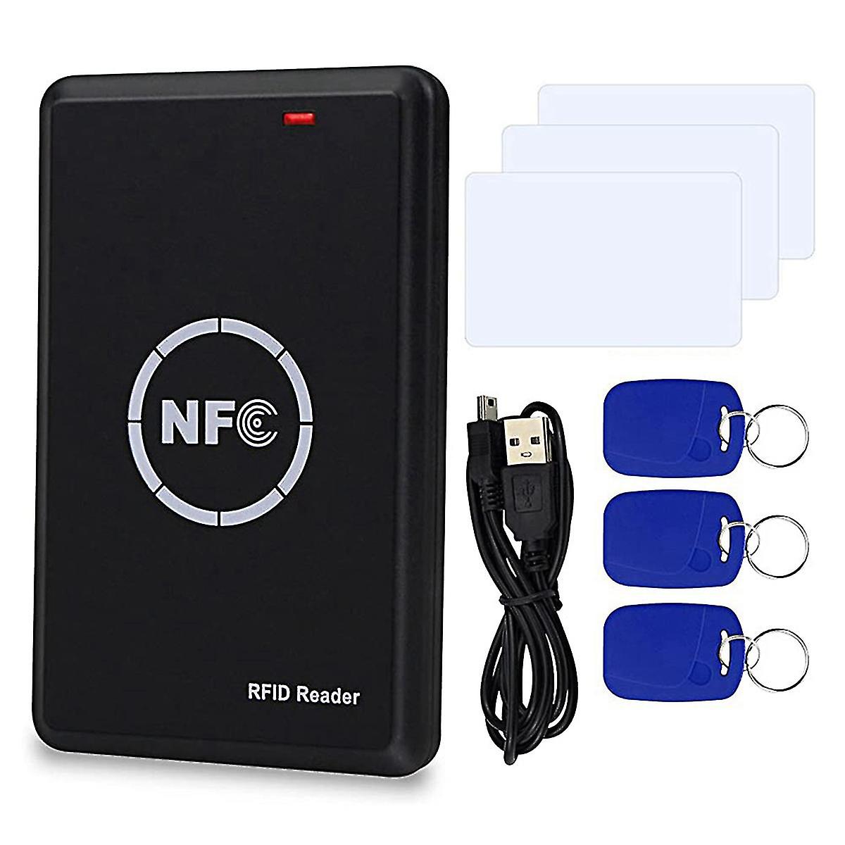 Rfid NFC Duplicator 125khz Key Copier 13.56mhz Programmeur crypté Interface USB Carte à puce RFID R
