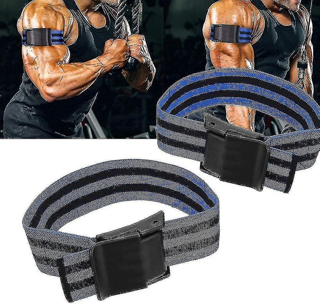 Fitness Blood Flow Restriction Training Belt With Occlusion Training Belt Blue (1pcs) High Quality