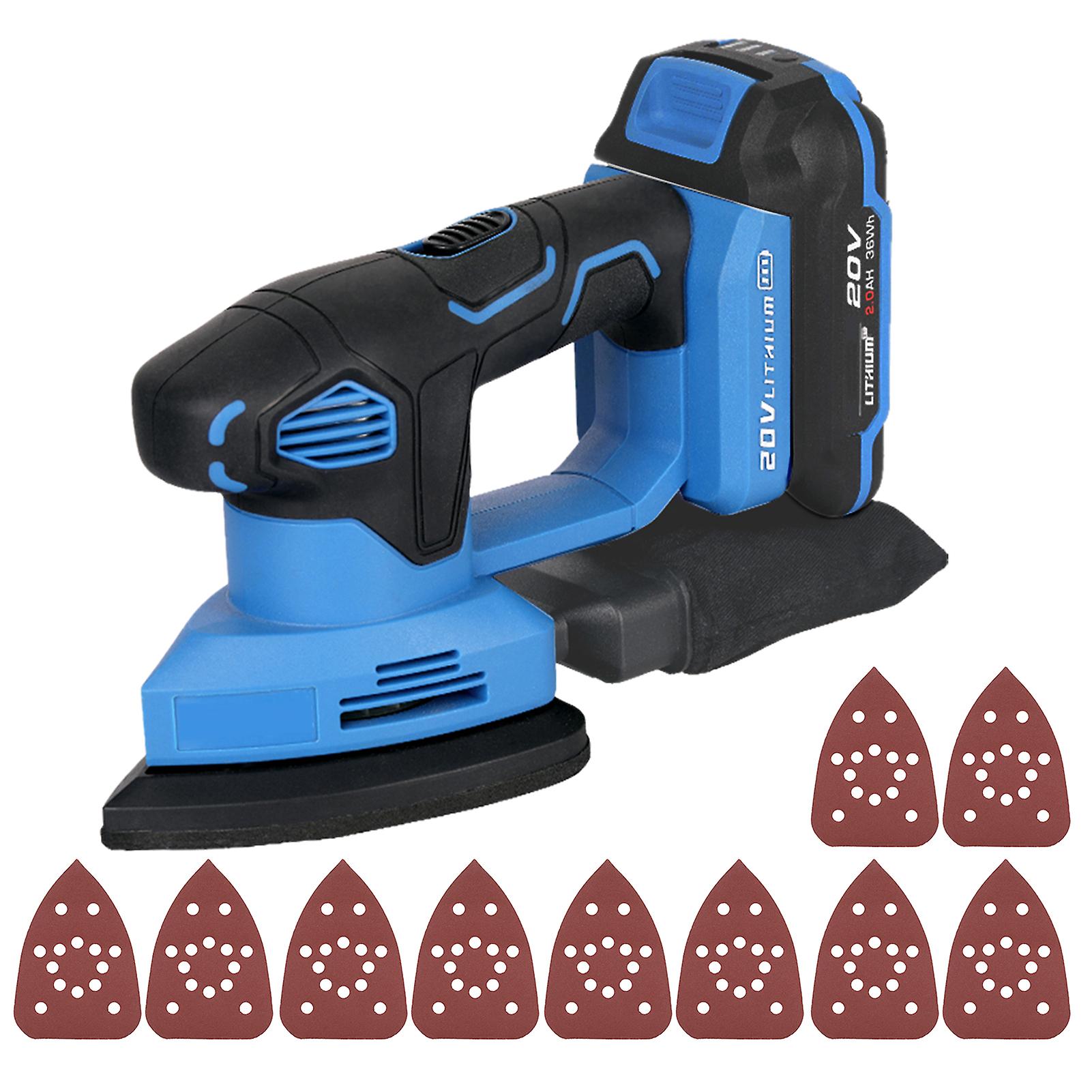 20v Cordless Random Orbit Sander Kit Detail Orbital Sander