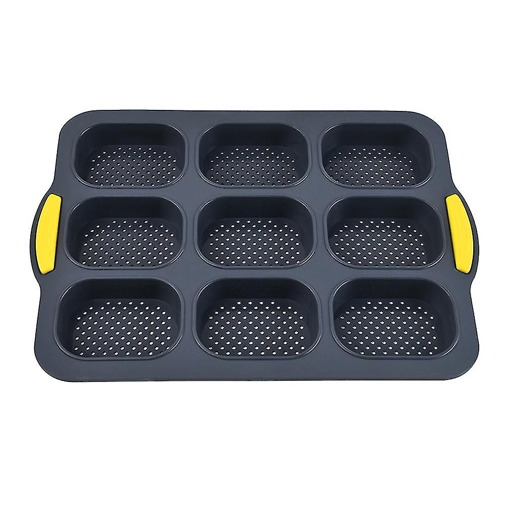 8 Grid Perforated Non-Stick Silicone Baguette Pan, Cake Pan, French Bread Pan, Kitchen Utensils