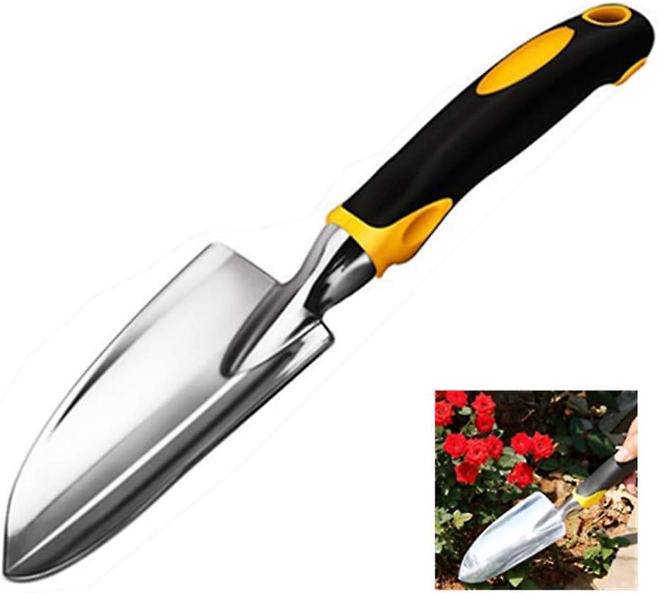 Garden Trowel And Hand Shovel Made Of Soft Rubber, Ergonomic Handle, Ideal For Digging And Planting; Burlap Bag Included