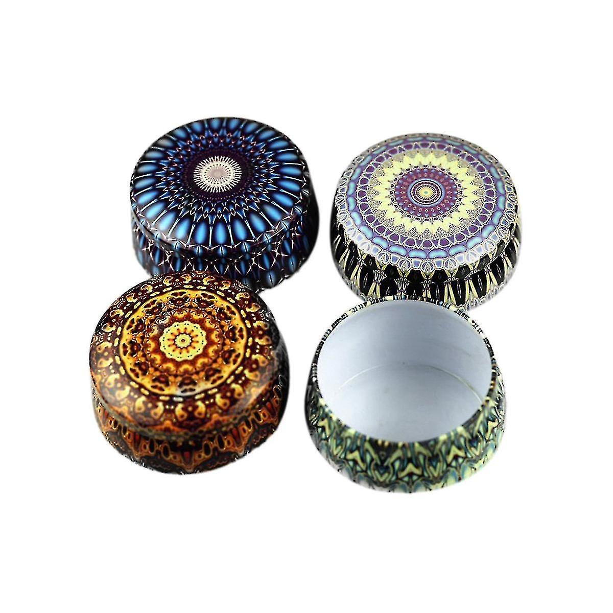 4-piece Multi-color Tin Cans, Candle Cans, Storage Racks, Candle Making Kit, Suitable For Gathering