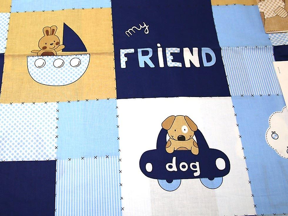 Minerva 100% Cotton Fabric Blue - per metre
