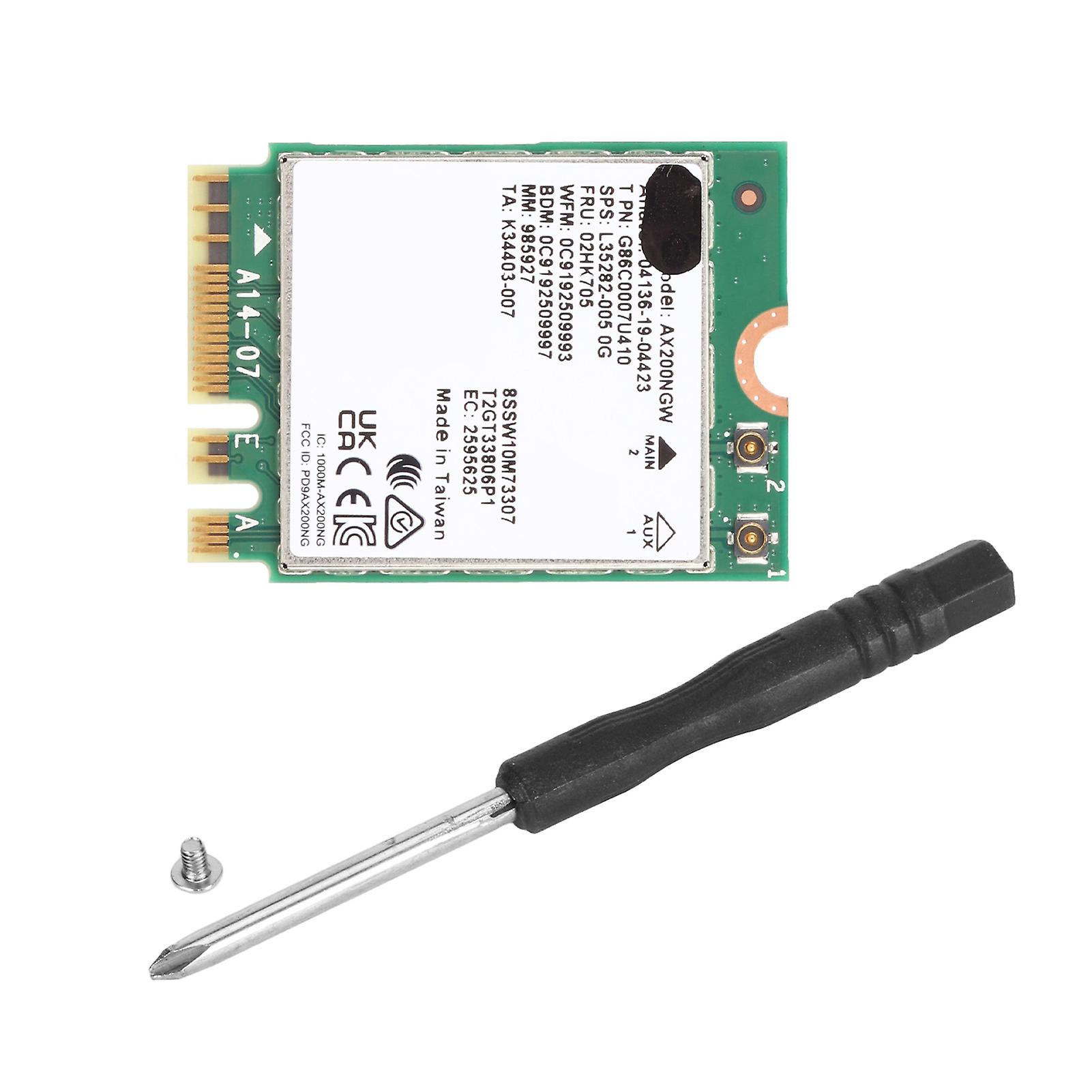 WiFi 6 Wireless Card Dual Band 3000Mbps M.2 NGFF 802.11 AX BT5.2 Network Adapter for Laptop