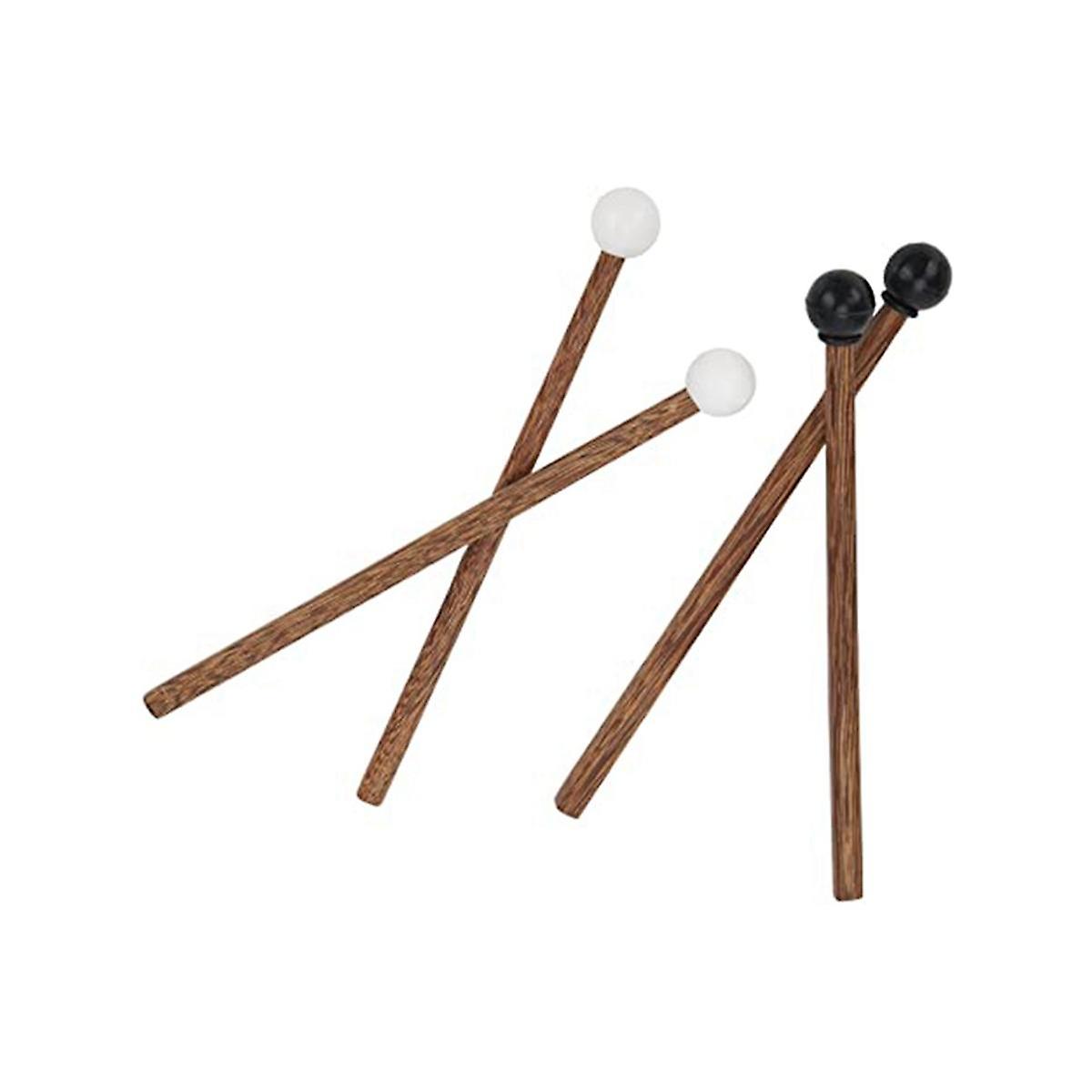 4 Steel Tongue Drumsticks, Rubber Drumsticks for Children, for Children's Drummers and Practitioners