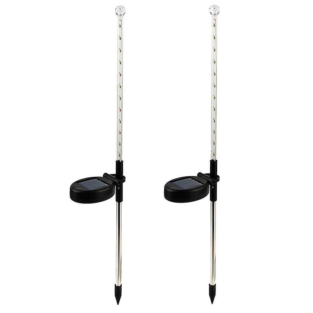 2 Pcs Solar Power Meteor Rain LED Light Romantic String Lamp for Gardens Shopping malls Lamps