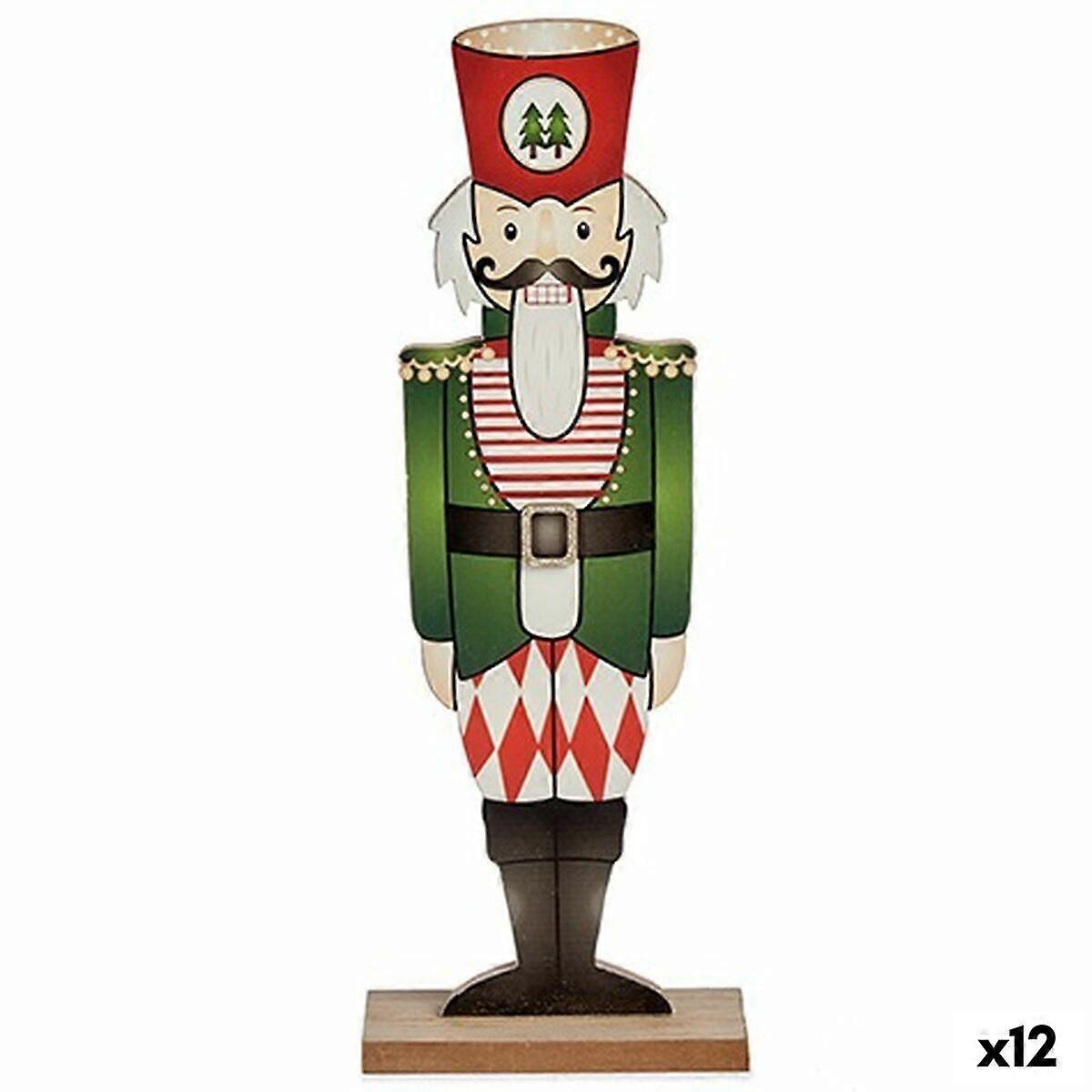Nutcracker Krist+ Black Red Green Wood 8 x 40 x 15 cm Nutcracker (12 Units)