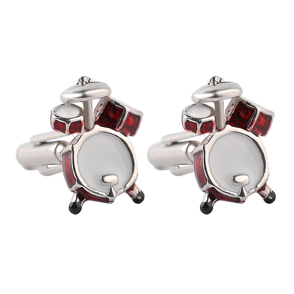 1Pair Men Fashion Drum Shape Cufflinks Cuff Button Party Formal Suit Accessories