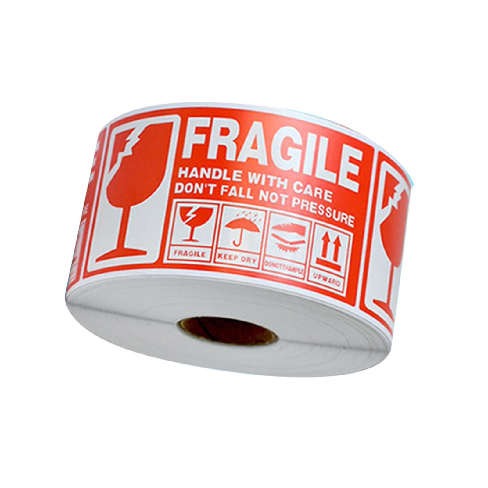 Fragile Stickers Handle with Care Sticky Fragile Stickers for Shipping Moving Glass Fragile Labels, 1 Roll