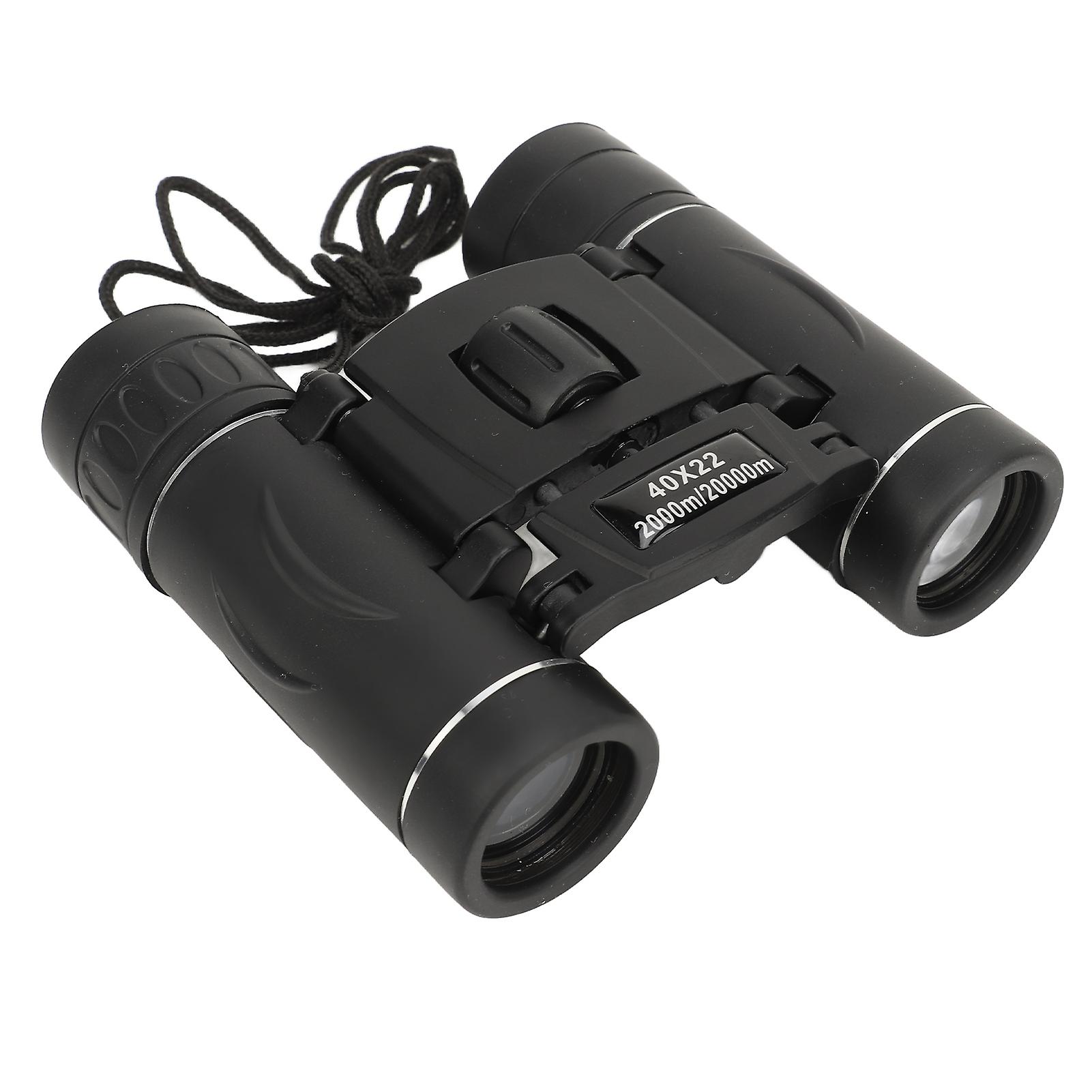 40x22 Mini Folding Binoculars 10X Lightweight for Outdoor Use