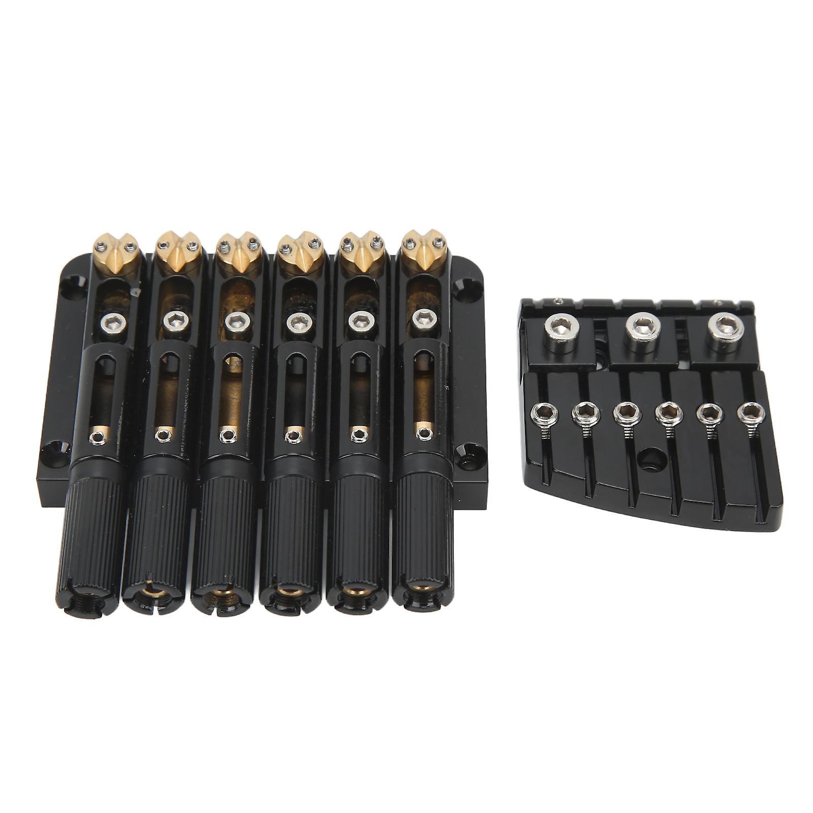 6 Saiten Headless Gitarre Brücke Retro Style Metall High Hardness Headless Gitarre Ersatz Brücke 