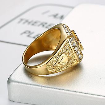 KUTCEK Bague Vintage Franc-maçon AG Titane Pour Homme - Bijoux