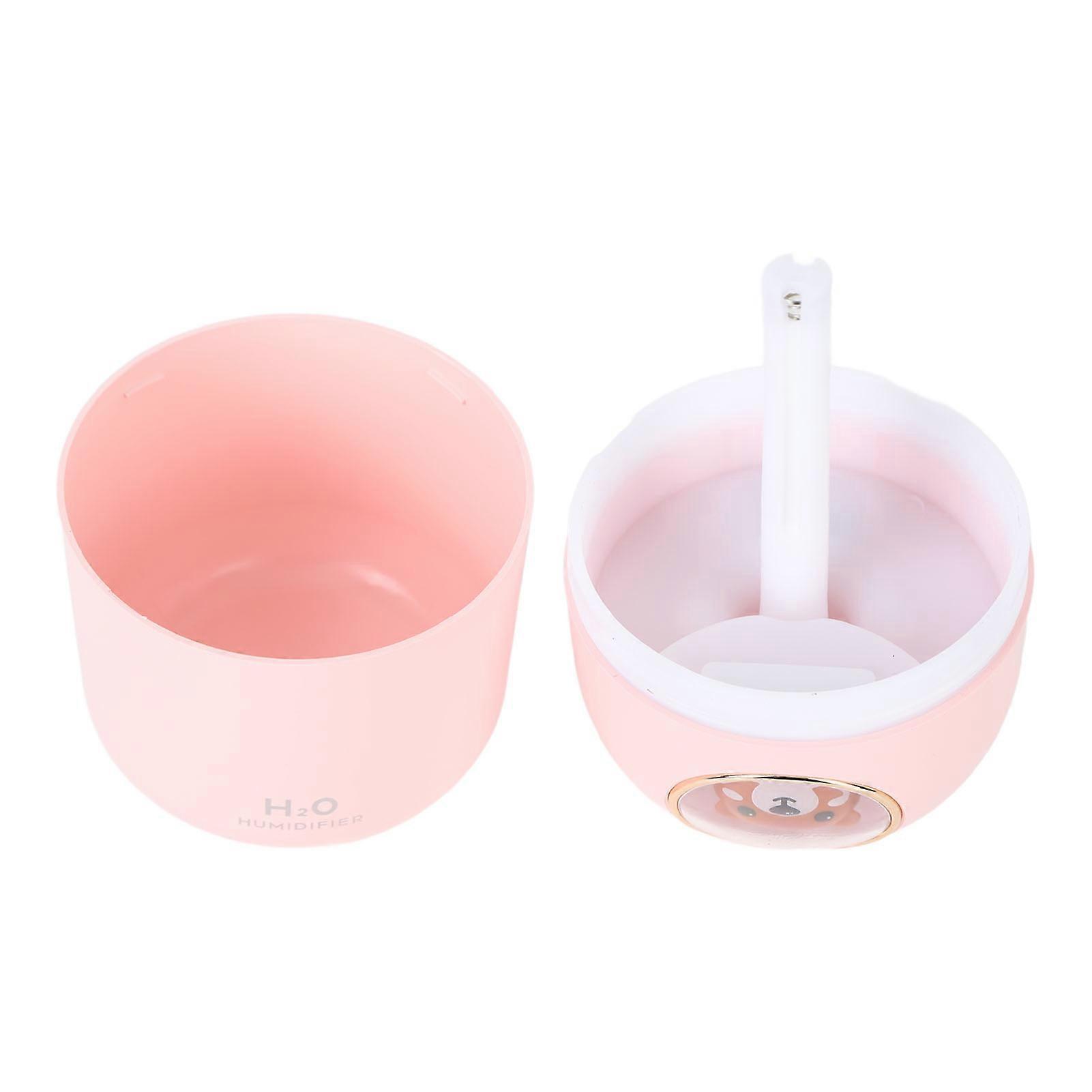 Humidifier Aroma Diffuser USB Power Supply 300ml Capacity Auto Shutdown Home Decoration for Room Office Pink Bear 