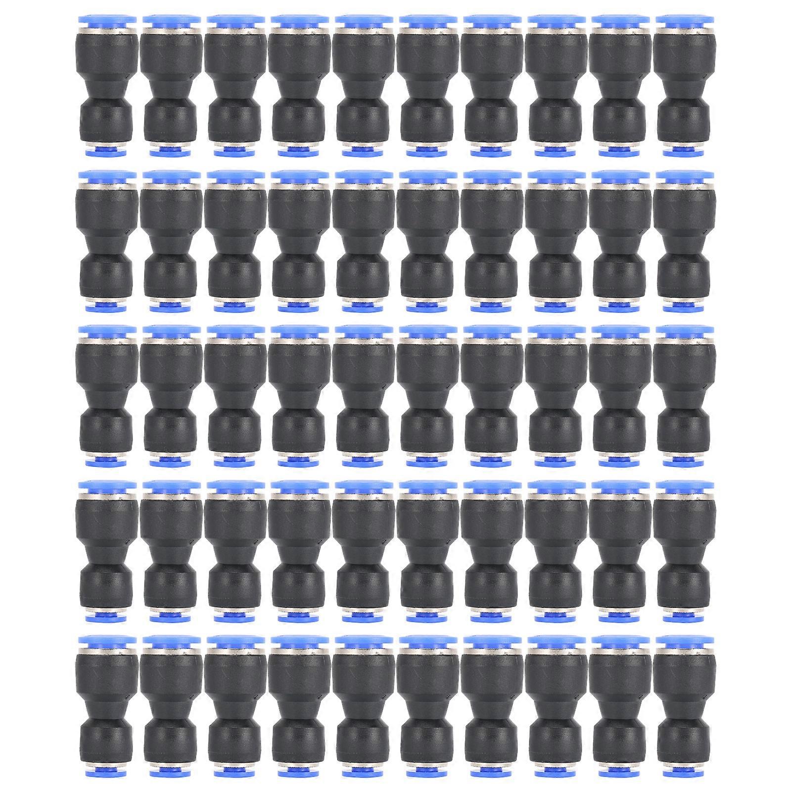 50 Pcs Pushtoconnect Fittings Pg84 Quick Release Pneumatic Straight Push Connectors