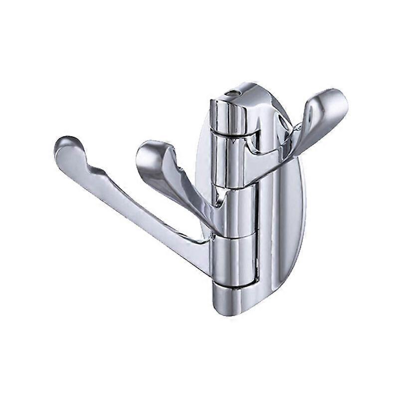 Solid Metal Foldable Swivel Hooks with Three Rotating Arms, Triple Robe Hook, Wall Mounted(Chrome Plating)