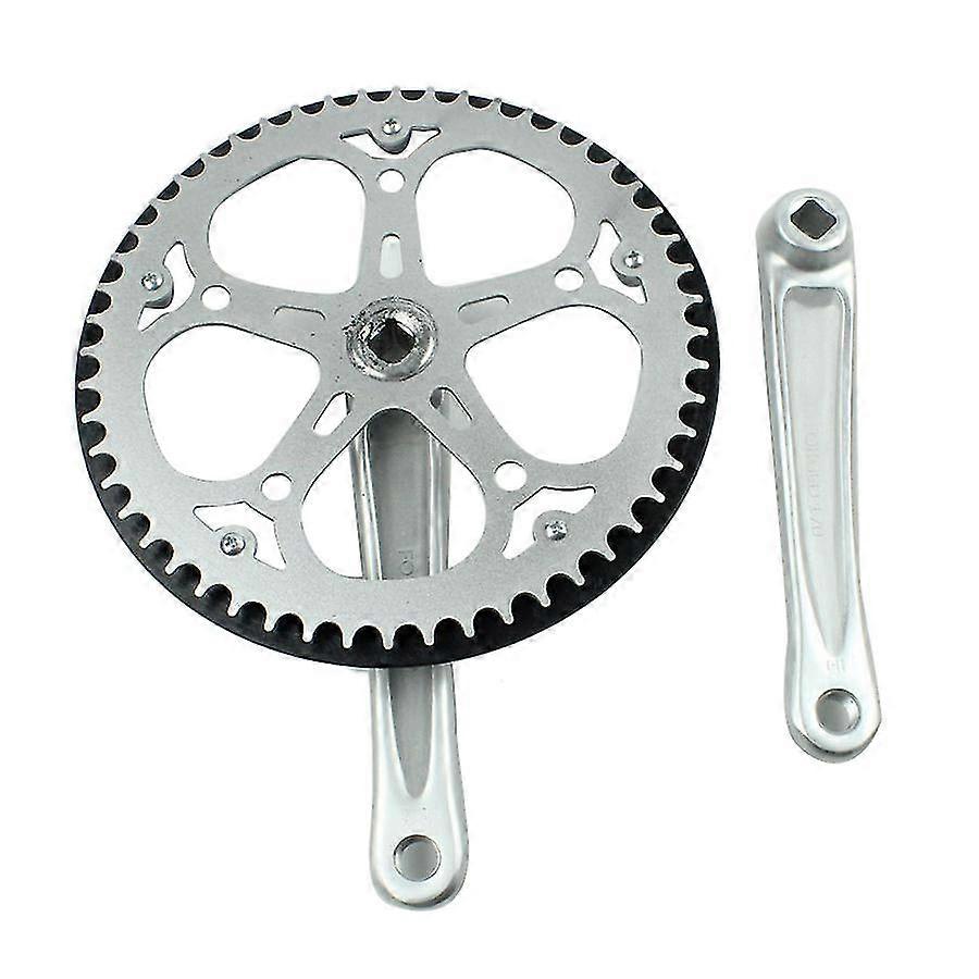 Folding Bike Crankset 52t Square Hole 170mm Cnc Crankset Bicycle Crank Set Sprocket