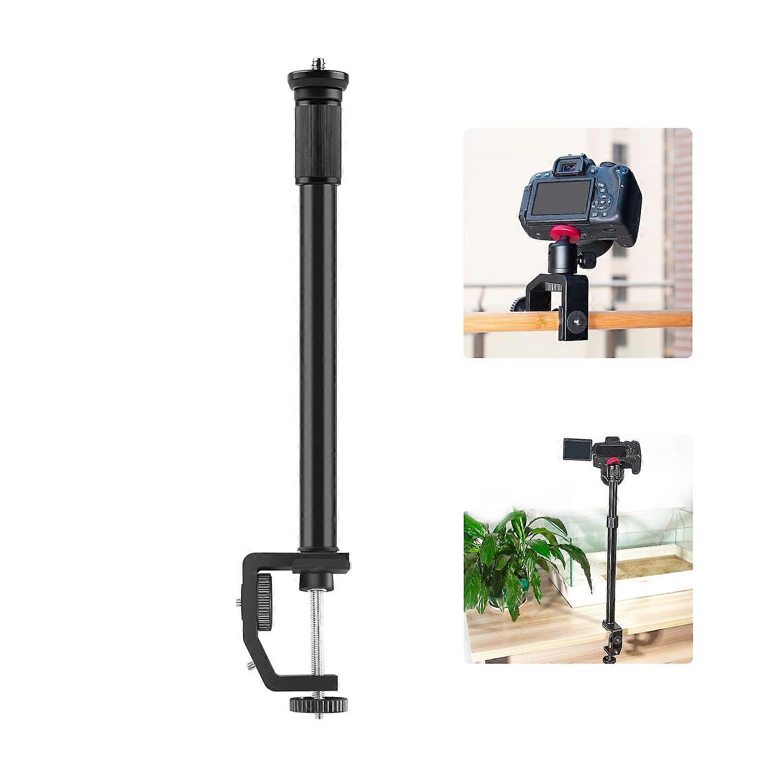 PULUZ C Clamp Mount Light Stand Extension Rod
