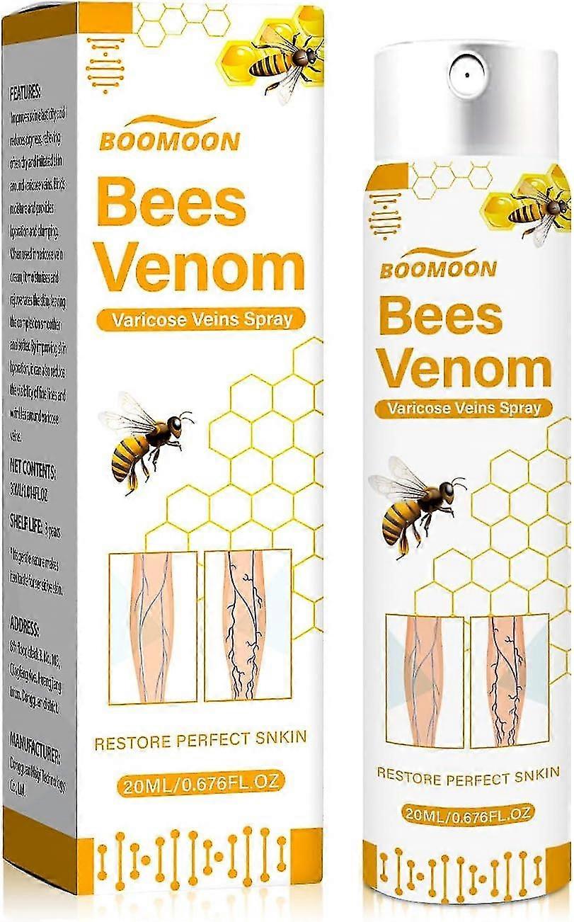 رذاذ الوريد سم النحل يهدئ انتفاخ الجلد ، وانتفاخ العضلات الملساء ، ورذاذ تدليك الساق