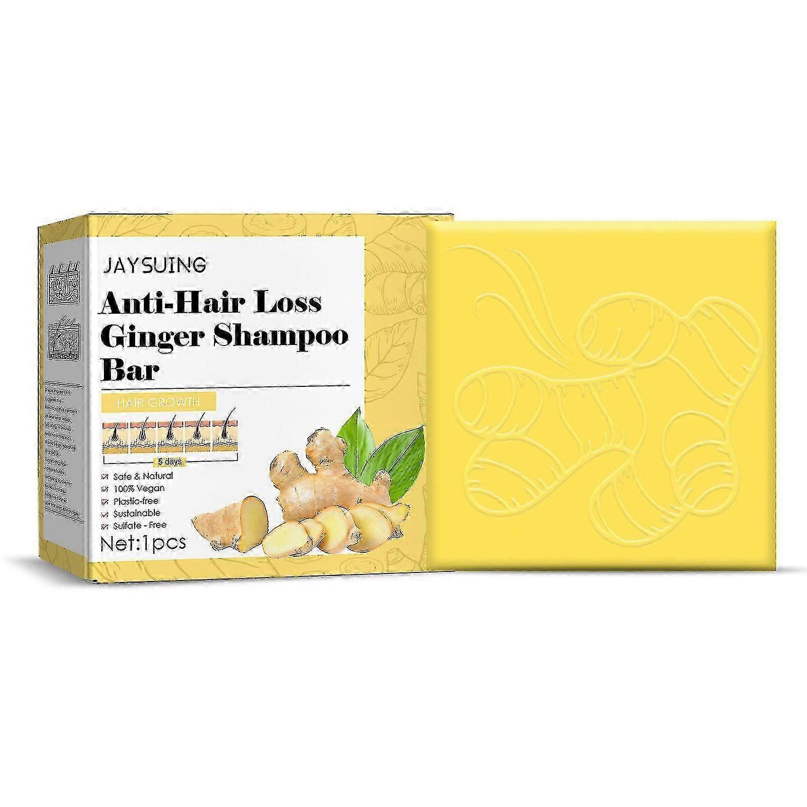 Jaysuing Șampon pentru creșterea părului Săpun Hrănitor Rădăcină de păr Șampon Balsam Scalp Îngrijire pufoasă Curățare mătreață -6490032938725