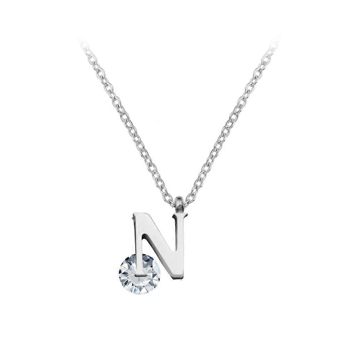 Collier Femme So Charm - B1498-N - Collier Initiale Argenté