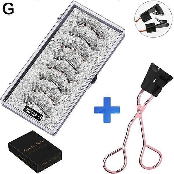 3D Magnetic False Eyelashes Handmade Artificial Faux Cils Natura MB12A one size