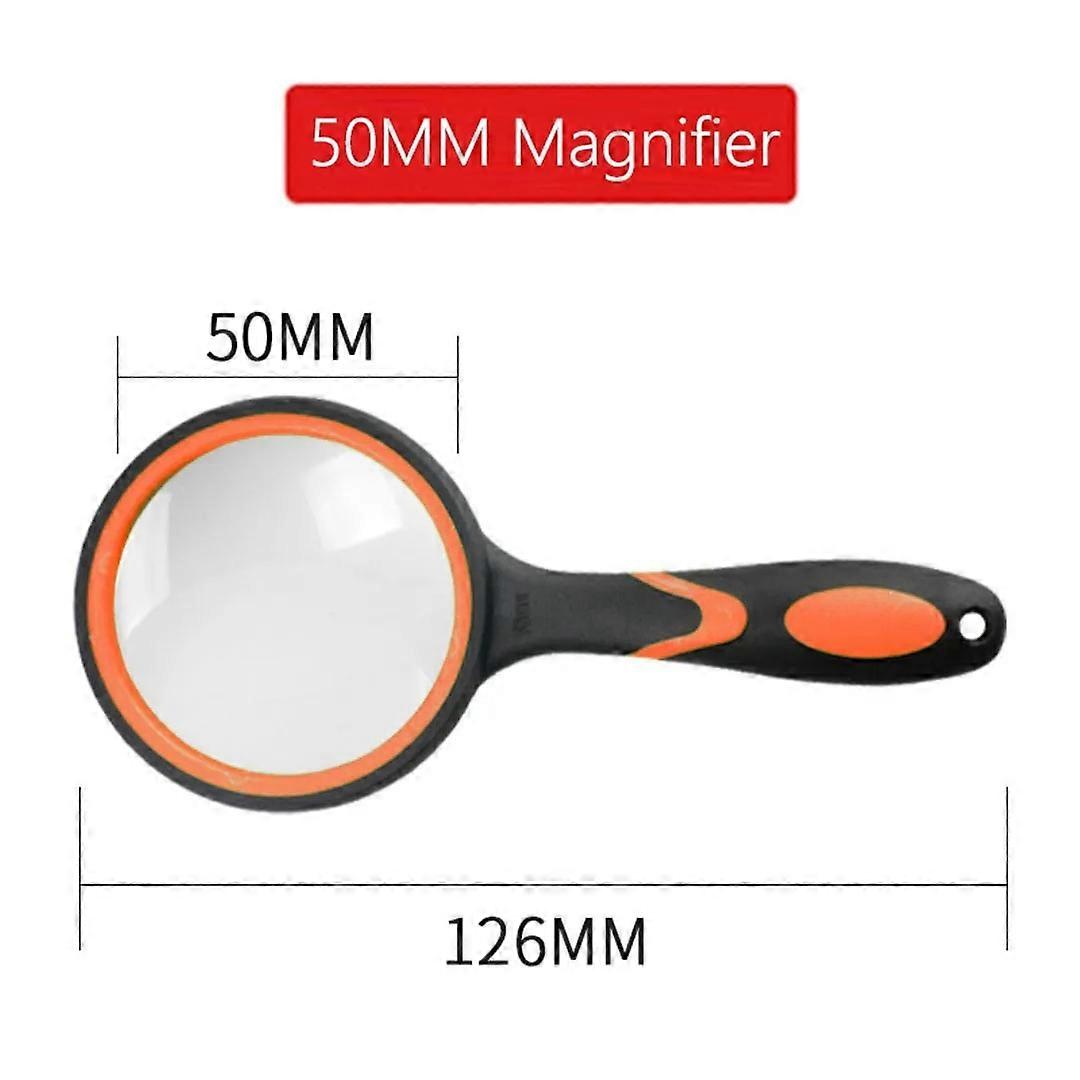 10X Magnifying Glass For Kids Seniors Handheld Reading Magnifier 50mm Magnifying Lens For Reading Science Nature Exploration