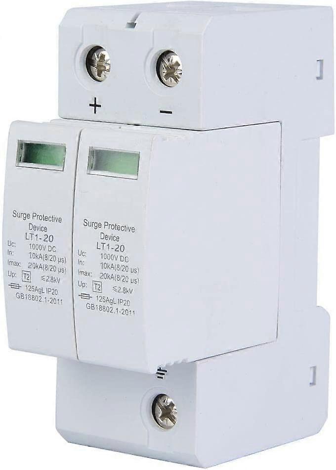 Surge Protection Device, Photovoltaic Surge Arrester on 36mm Guide Rail PC Flame