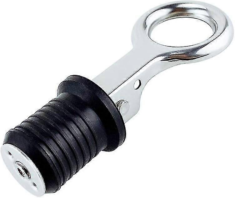 Boat Drain Plug, Rubber Adjustable Drain Hole Plug 304 Stainless Steel Drain Plug for 32mm Drain Hole-Yvan