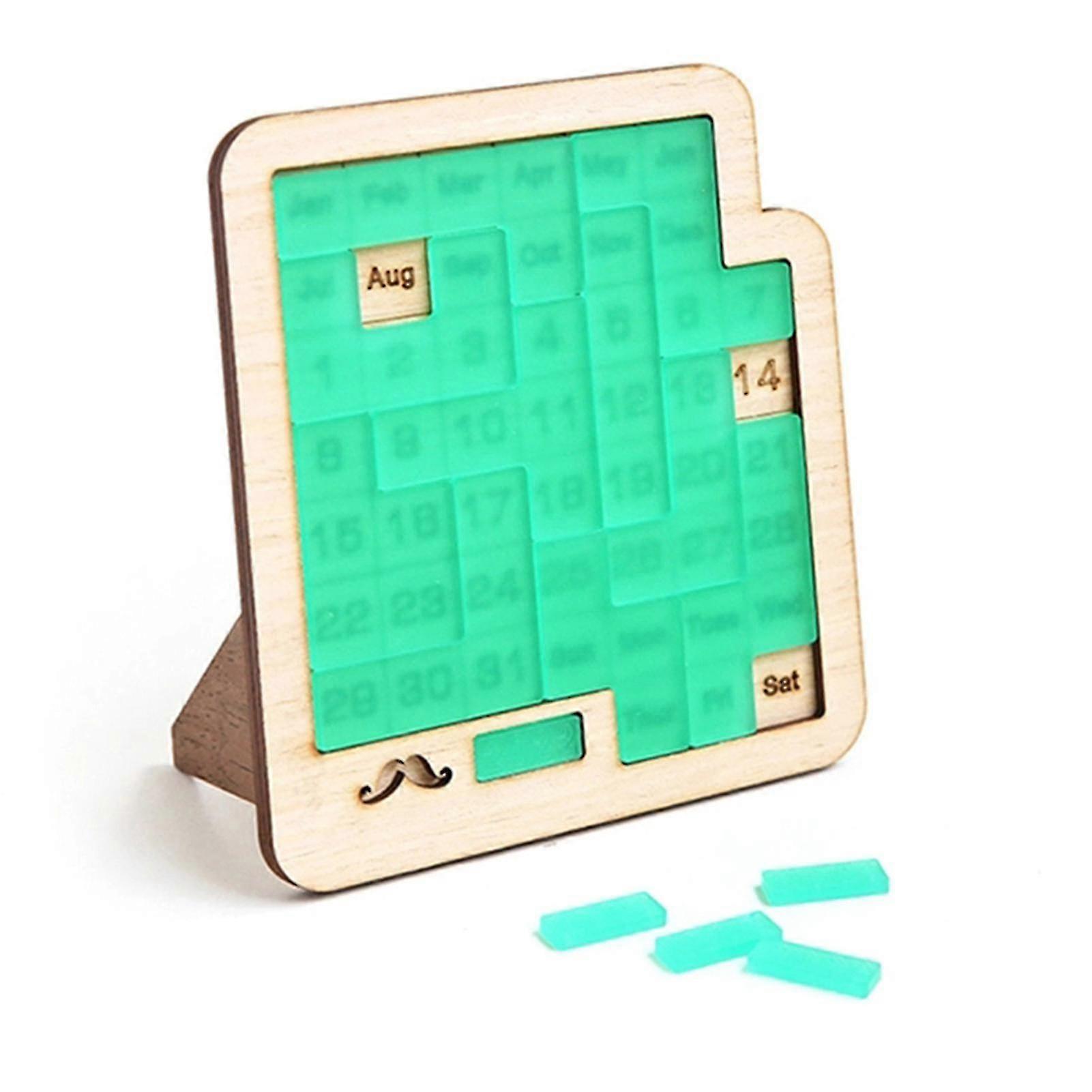 Daily Calendar Puzzle Wooden Calendar Play A Different Puzzle To Display The