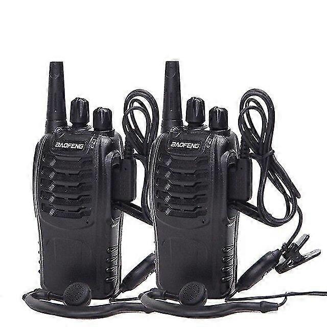 2Pcs/set walkie talkie portable radio station bf888s comunicador transmitter transceiver walkie talkie