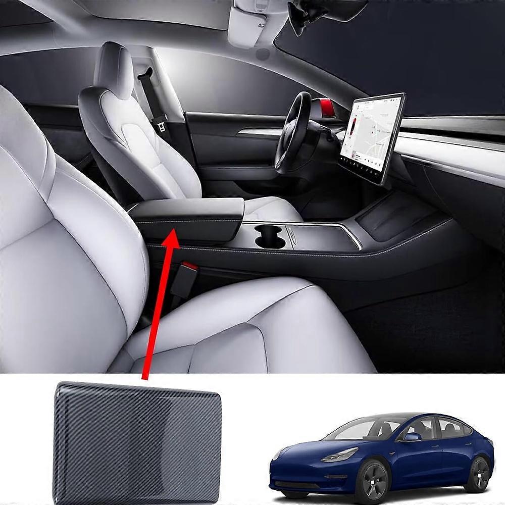 For Tesla Model 3 2023 2024 Accessories Center Car Central Control Armrest Storage Box Cover