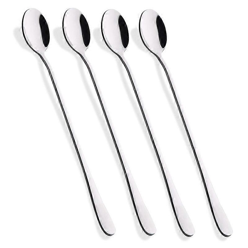 9 polegadas longa alça colher de chá gelado, colher de café, colher de sorvete