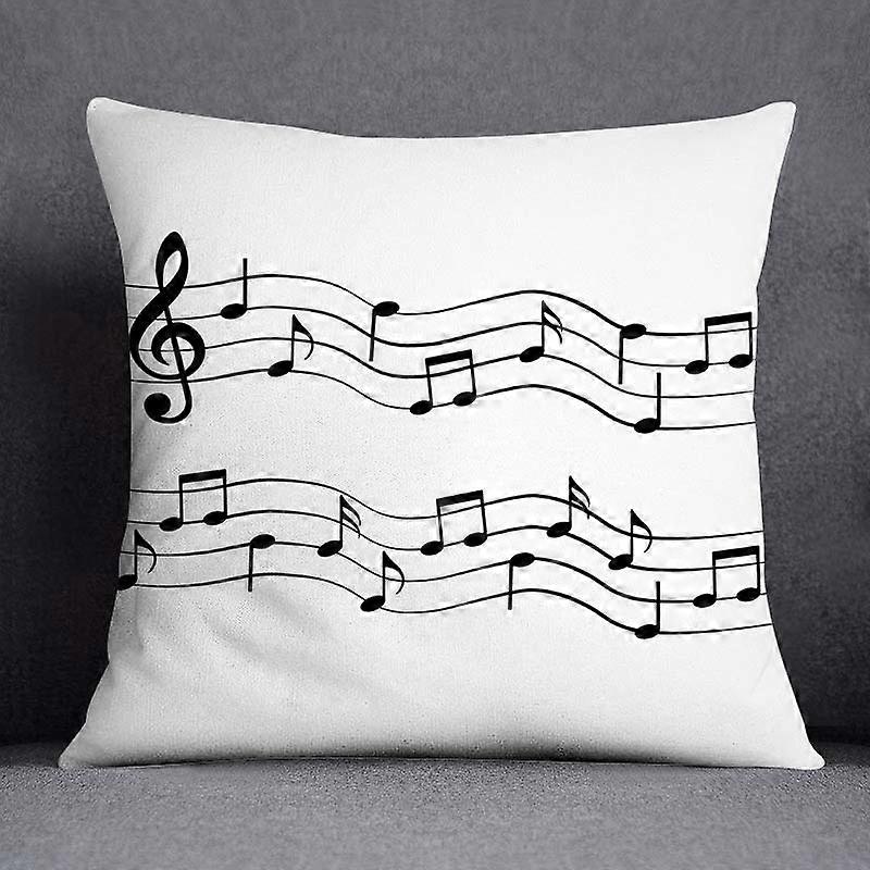 音符ギターシリーズパターンホームデコレーション枕ケーススクエアピローケースホームオフィスデコレーションクッションカバーデザイン1208jpjcjh