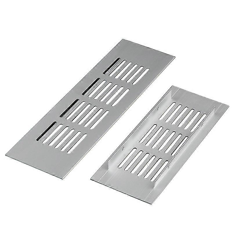 8pcs Vent Covers, Rectangular Aluminum for Bathroom, Cabinets, Stove, 80x300mm